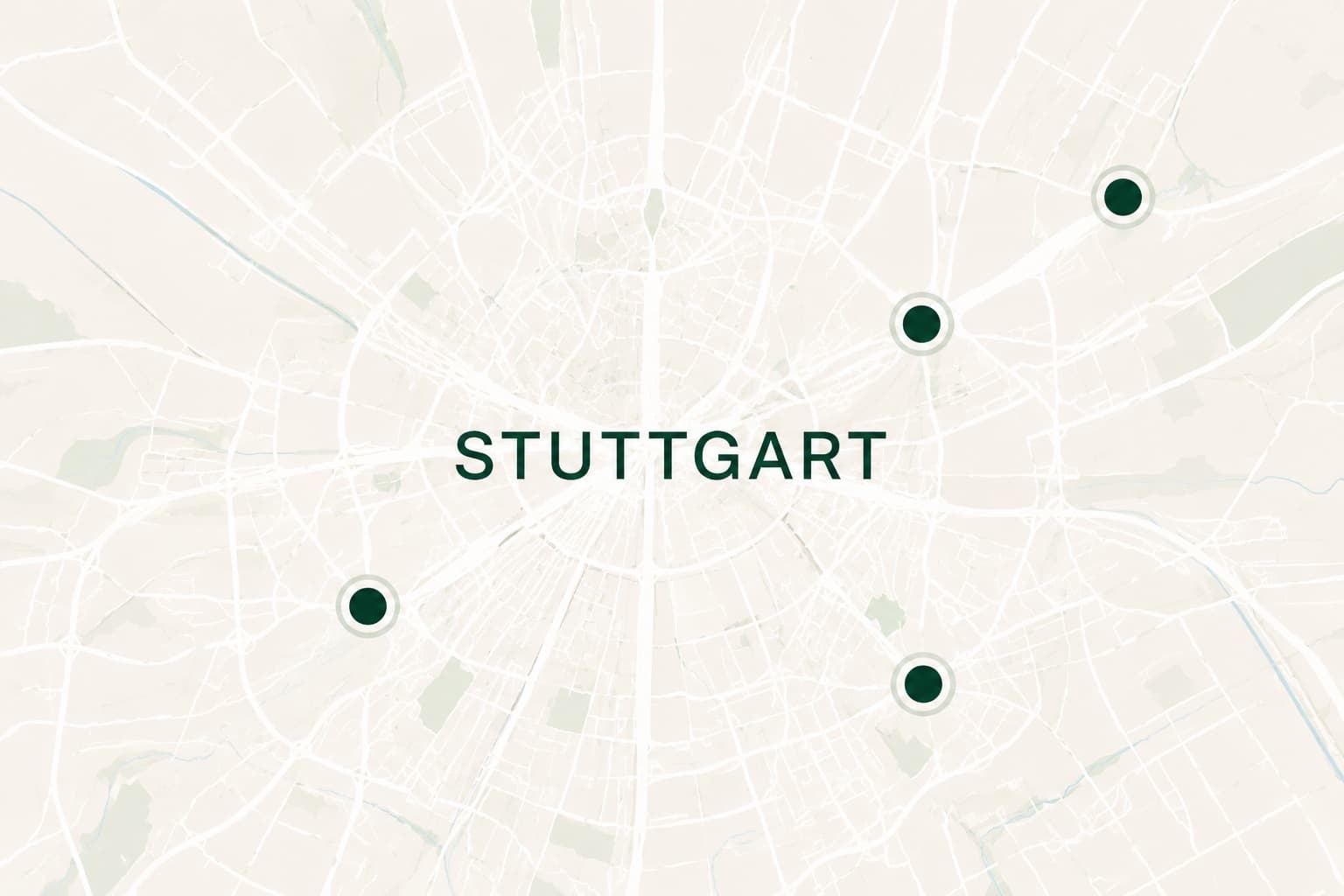 Karte von Stuttgart mit markierten Mikrolagen